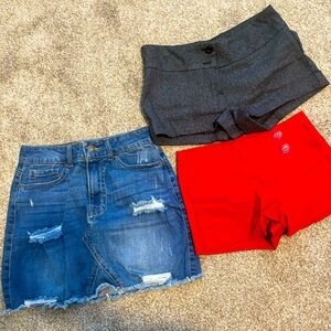 Skirt and shorts